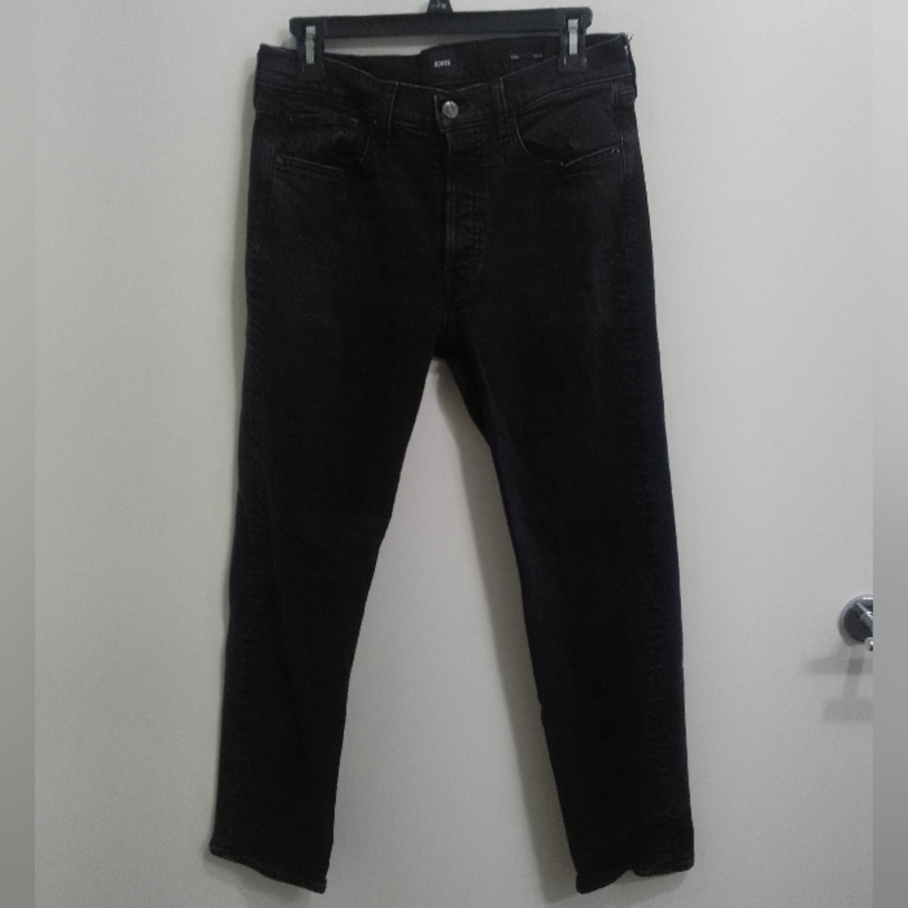 EDWIN Women's Goth Black Hana Classic Tapered Jeans Size 28 x 28